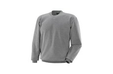 BETA ROUND NECK SWEATSHIRT 50% COTTON/50% POLYESTER GREY MELANGE T.L