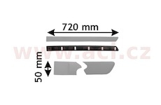 boční lišta zadních dveří pro lak(4/5dv.) (ne Kombi) L
