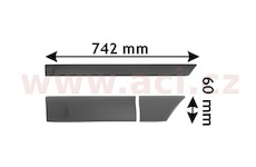 boční lišta zadních dveří pro lak L