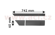 boční lišta zadních dveří pro lak P