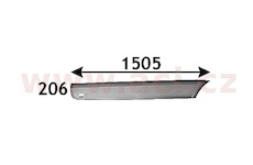 boční lišta zadního blatníku, zadní díl (rozvor 4325 mm, převis 2015 mm) ORIGINÁL, P