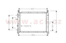 chladič 2.5i 16V (±AC) [498*367*24]