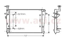 chladič 2.7i 24V CVVT (+A±AC) typ HCC [640*465*18]