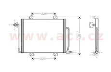 chladič klimatizace 1.8D [410*376*22]