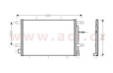chladič klimatizace 3.0TDi (±AUT) Quatro [575*388*16]