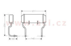 chladič oleje [160*70*35]