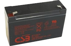 CSB VRLA akumulátor 6V, 12Ah, AGM, (151x50x94mm), F1/F2