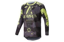 dres RACER HOLLOW, ALPINESTARS (tmavá camo/žlutá fluo, vel. 2XL)