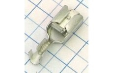 Dutinka plochá otrasuvzdorná 6,3mm (samica/konektor) - pocín. (0,5-1,5mm)