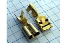Dutinka s jazýčkom 6,3mm (samica/konektor) - mosadz-pocín. (2,5-6mm)*DOPREDAJ