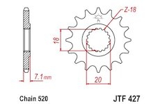 ELYSIUM Reťazové koliesko Suzuki 13 zubové = JTF427