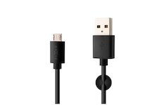 FIXED Kábel datový a nabíjací- konektory USB/ micro USB 1m 12W čierny