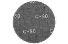 GRAPHITE Brúsne zrno so suchým zipsom, 225 mm, K80, pre brúsku 59G260,10 ks.