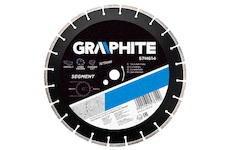 GRAPHITE Diamantový kotúč, 350 22.2 mm, segmentový a laserom zváraný