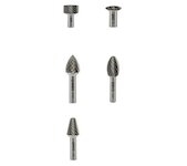 GRAPHITE Tvrdokovová rotačná fréza HM, typ L (kónická), 12 x 30 mm, stopka 6 x 45 mm