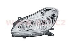 Hlavni svetlomet Renault Clio III (C/BR1J, C/BR1Q) 06/05->12/07 halogen levy HELLA