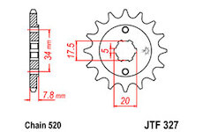 JT Reťazové koliesko JTF 327-12