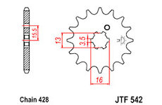 JT Reťazové koliesko JTF 542-10