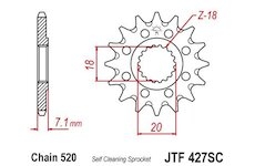 JT Reťazové koliesko JTF427SC /Suzuki 13 zubové / samočistiace