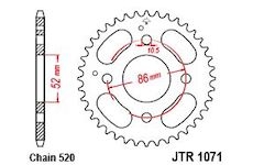 JT Rozeta zadná JTR 1071-30