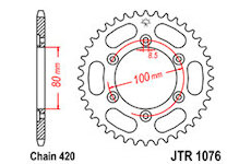 JT Rozeta zadná JTR 1076-48