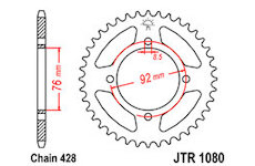 JT Rozeta zadná JTR 1080-39