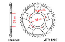 JT Rozeta zadná JTR 1209-41