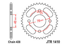 JT Rozeta zadná JTR 1410-50