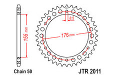 JT Rozeta zadná JTR 2011-42