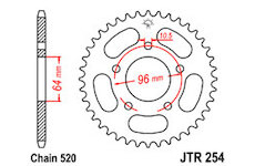 JT Rozeta zadná JTR 254-37