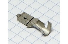 Kolík neizolovaný 6,3mm (samec/konektor) - pocín. (1-2,5mm)