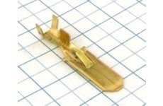 Kolík s jazýčkom 6,3mm (samec/konektor) - mosadz (1-2,5mm)