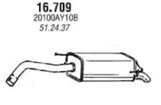 Koncový tlmič výfuku NOVAK 16.709