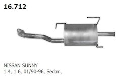 Koncový tlmič výfuku NOVAK 16.712