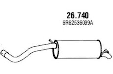 Koncový tlmič výfuku NOVAK 26.740