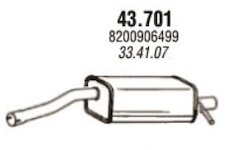 Koncový tlmič výfuku NOVAK 43.701