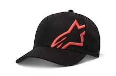 kšiltovka CORP SNAP 2 HAT, ALPINESTARS (černá/červená fluo)