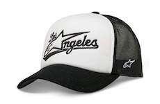 kšiltovka LOS AGELES FOAM TRUCKER HAT, ALPINESTARS (bílá/černá)