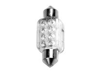 LAMPA Žiarovka 12V 8LED C5W biela 13x35mm sulfidka  /1ks/