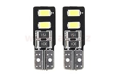 LED 12V 1,64W 2x SMD bílá 5600k (patice w2,1x9,5d/ T10) kompatibilní s CAN-BUS (blistr 2 ks) bez homologace