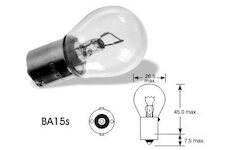 LUCAS Žiarovka 12V 21W Ba15s SCC S25 'E' P21W