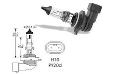 LUCAS Žiarovka 12V H10  42W PY20d