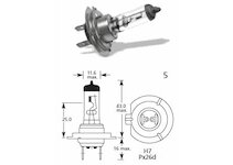 LUCAS Žiarovka 12V H7 100W Px26d