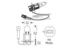 LUCAS Žiarovka 24V 70W H3 PK22s 'E'