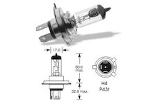 LUCAS Žiarovka 24V 75/70W H4 P43t 'E'