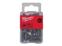 MILWAUKEE Skrutkovacie bity PH2, 25 mm (25 ks)