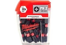 MILWAUKEE Skrutkovacie bity ShW PH2 25 mm – 25 ks