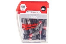 MILWAUKEE Skrutkovacie bity ShW TX25 25 mm – 25 ks