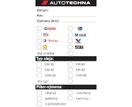 Nálepka k výmene oleja AUTOTECHNA