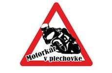 Nálepka motorkár v plechovke (1ks)